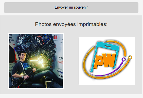 Imprimer un souvenir après coup.